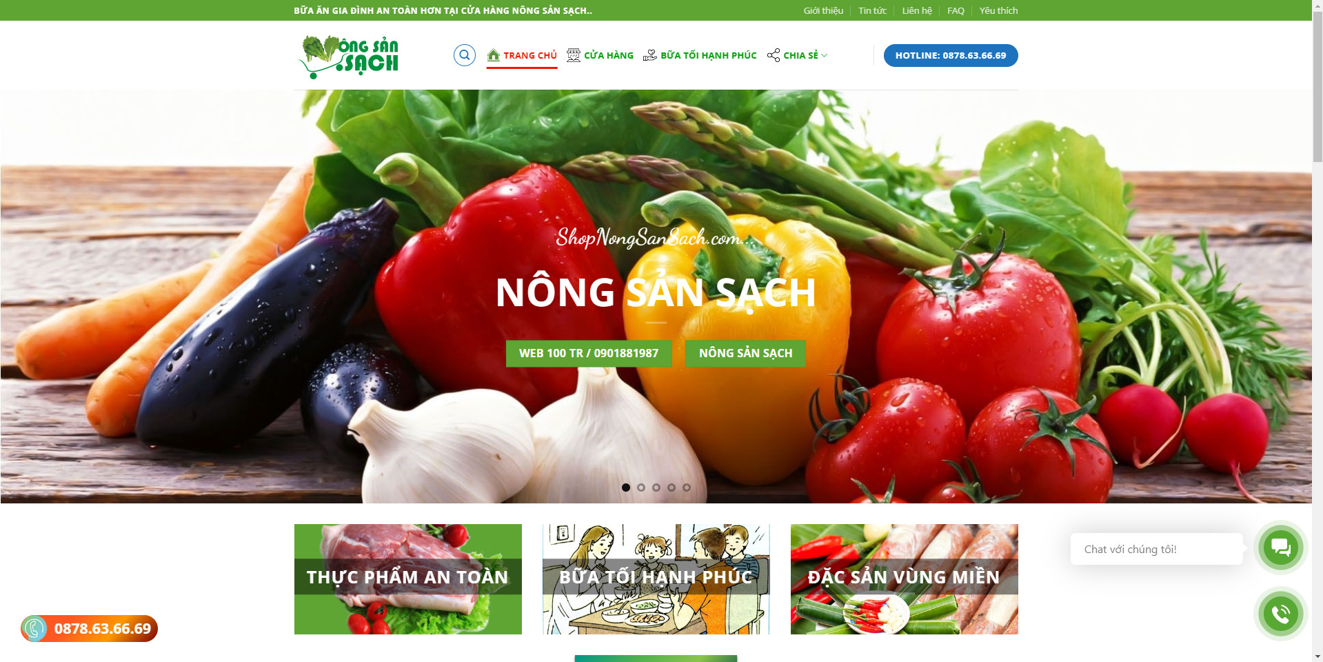 Thiet Ke Website Ban Nong San Sach 5