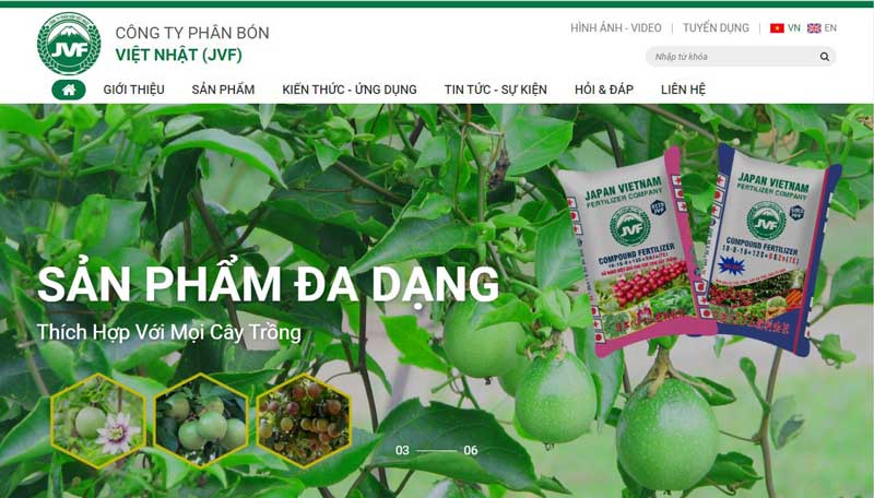 Thiet Ke Website Ban Phan Bon Tai Vinh Phuc 2