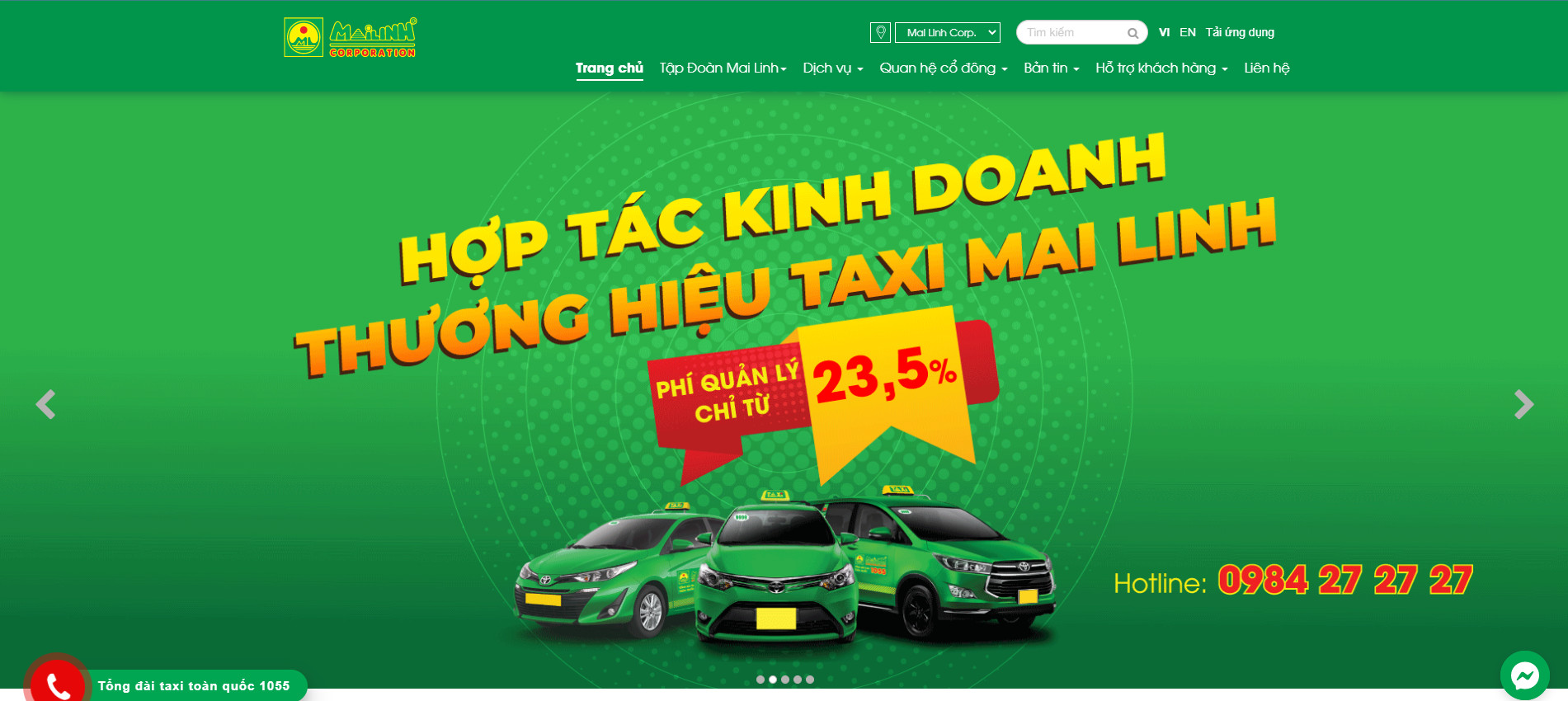 Thiet Ke Website Taxi Tai Vinh Phuc 7